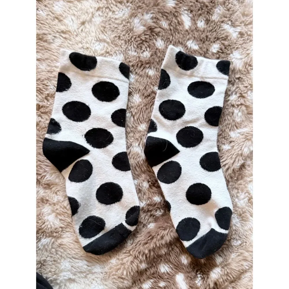 Women's Cute Funky Crew Socks Bundle 11 Pairs Floral Halloween Stripes Polka Dot